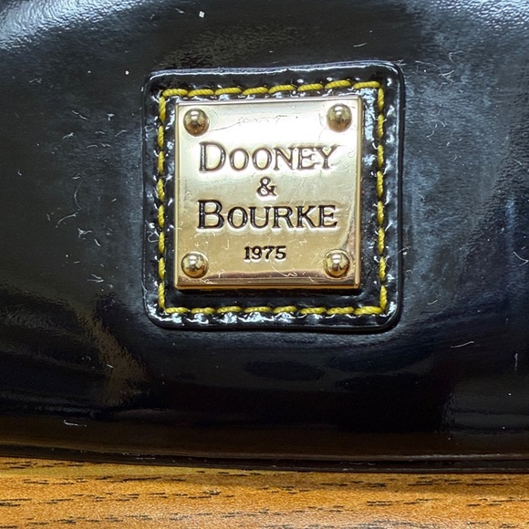 Dooney & Bourke Black Patent Leather Wristlet - Picture 2 of 5